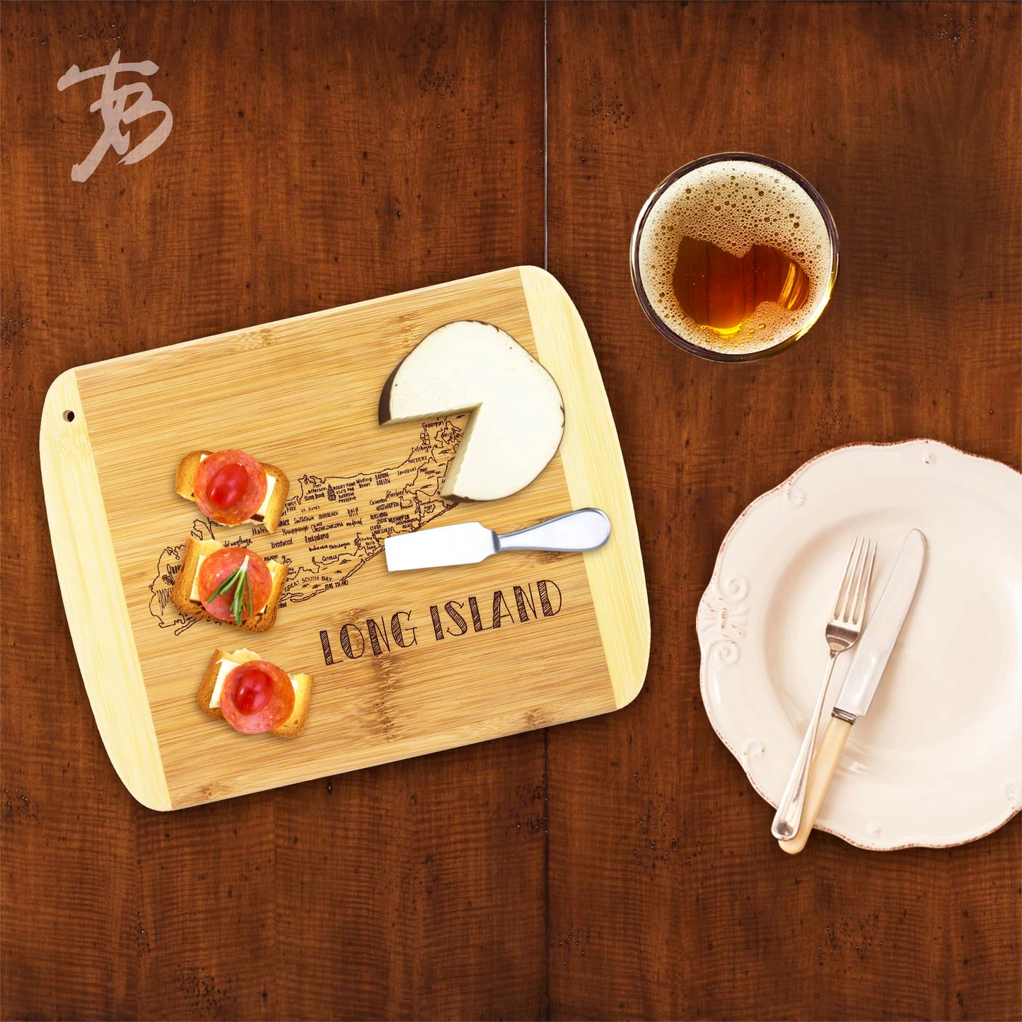 Totally Bamboo A Slice of Life Texas State Serving and Cutting Board, 11" x 8.75"