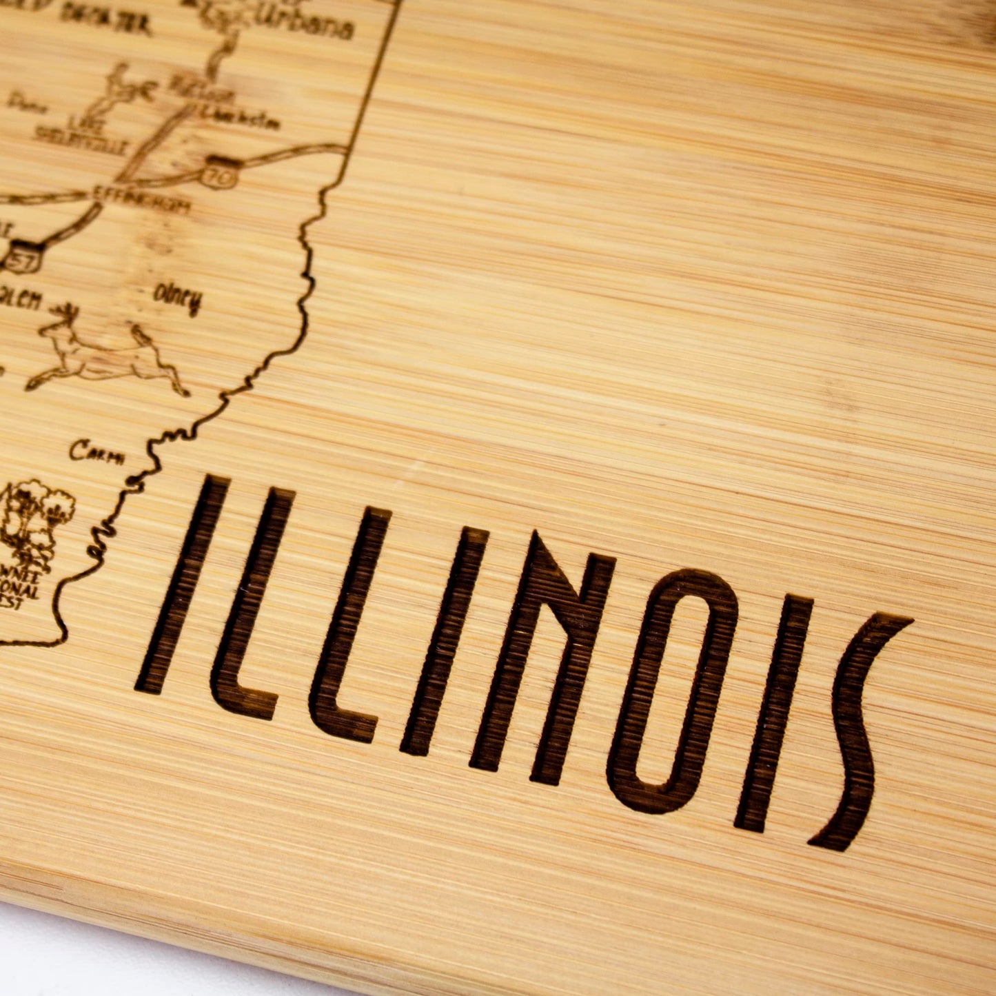 Totally Bamboo A Slice of Life Texas State Serving and Cutting Board, 11" x 8.75"