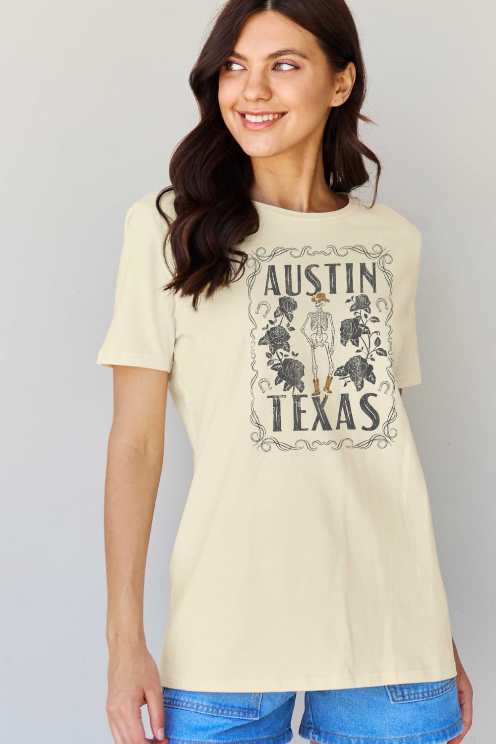 Simply Love Full Size AUSTIN  TEXAS Graphic Cotton T-Shirt